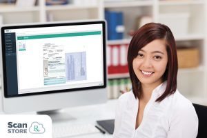 Pharmacist at Computer Using ScanStoreRx